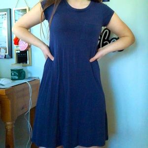 Blue tshirt dress